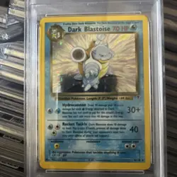 2002 Pokemon Legendary Dark Blastoise Holo #4/110 PSA 7 - Image 2