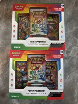 Pokemon TCG First Partner Illustration Collection Series 1 Sealed Boxes - Image 1