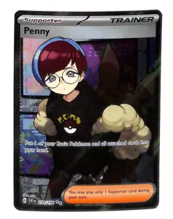Penny 239/198 SV1 Scarlet & Violet SIR Full Art Trainer Pokemon Card - Image 1