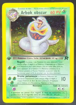 Pokemon Dark Arbok Team Rocket 1st Edition Holo Rare 2/82 French RW3 - Image 1