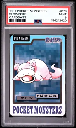 1997 POCKET MONSTERS CARDDASS #079 SLOWPOKE PSA 9 - Image 1