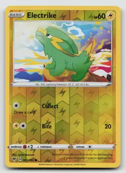 Pokemon Electrike Reverse Holo Common SWSH04: Vivid Voltage 051/185 NM - Image 1