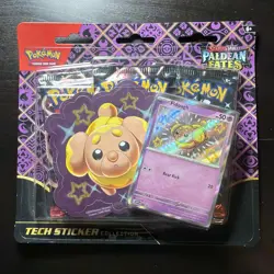 Pokemon Paldean Fates Tech Sticker Collection Fidough Factory Sealed - Image 1