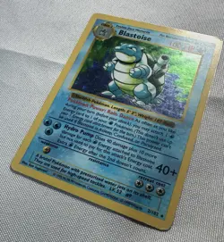 Pokemon Blastoise Base Set (Shadowless) Holo 02/102 - Image 3