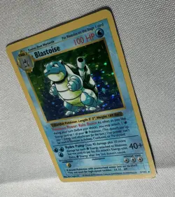 Pokemon Blastoise Base Set (Shadowless) Holo 02/102 - Image 4