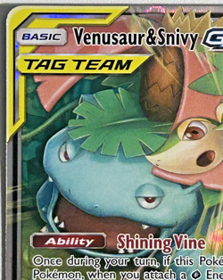 Venusaur & Snivy GX 1/236 Pokemon TCG SM-Cosmic Eclipse Ultra Rare Holo - Image 3
