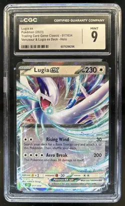 2023 Pokemon Classic Lugia Venusaur & ex Deck #017/034 CGC 9 - Image 1