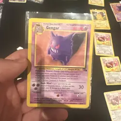 Pokemon TCG Gengar 5/62 Fossil Holo Rare WotC 1999 English Stage 2 80 HP - Image 1