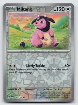 Pokemon Miltank Reverse Holo Common SV04: Paradox Rift 147/182 NM - Image 1