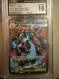 CGC 10 Mega Charizard X EX Me: Mega Evolution Promo 023 Holo English 2025 - Image 1