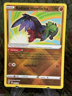 RADIANT HAWLUCHA 081/189 ~ RADIANT HOLO RARE Pokemon TCG: Astral Radiance - Image 1