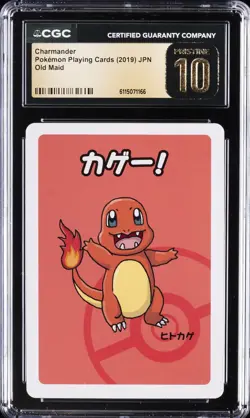 2019 POKEMON PLAYING CARDS JAPANESE OLD MAID CHARMANDER CGC 10 PRISTINE - Image 1