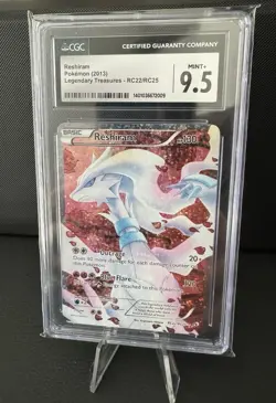 Pokemon Reshiram Full Art Holo Ultra Rare RC22/RC25 CGC 9.5 2013 - Image 1