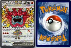 Hearthflame Mask Ogerpon ex 192/167 Twilight Masquerade Pokemon TCG Holo NM - Image 3