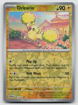 Pokemon Oricorio Reverse Holo Common SV04: Paradox Rift 067/182 NM - Image 1