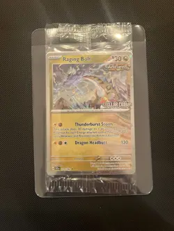 Pokemon Raging Bolt (Cosmo Holo) (Best Buy) 111/142 Sealed promo - Image 1
