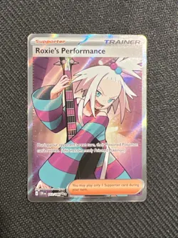 Pokemon TCG Roxie's Performance 112/086 Chaos Rising Full Art Holo NM - Image 1