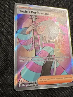 Pokemon TCG Roxie's Performance 112/086 Chaos Rising Full Art Holo NM - Image 2