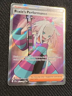 Pokemon TCG Roxie's Performance 112/086 Chaos Rising Full Art Holo NM - Image 4