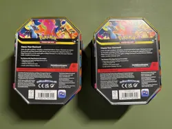 Pokemon TCG Mega Charizard X + Y ex EMPTY Tins NO PACKS NO PROMOS - Image 2