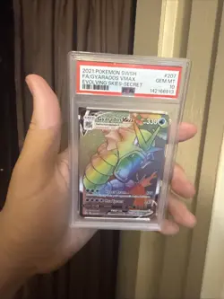 Pokemon Evolving Skies 2021 Gyarados VMAX #207 --PSA 10 FA Secret Rare SWSH - Image 1