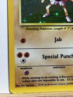 ✨ Pokemon TCG – Hitmonchan – Base Set – 1999 – Holo Rare - Image 5