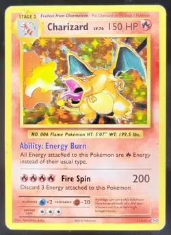 2016 Pokemon XY Evolutions Charizard #11/108 Holo RW3 - Image 1
