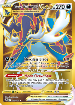 HISUIAN SAMUROTT VSTAR 209/189 SECRET RARE ASTRAL RADIANCE POKEMON NEAR MINT - Image 1