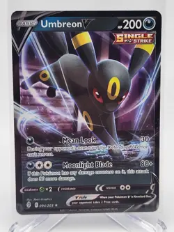 Umbreon V 094/203 NM/M - SWSH Evolving Skies Pokemon TCG Ultra Rare NM/M - Image 2