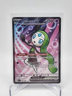 2025 Pokemon SV Black Bolt Meloetta ex 159/086 Ultra Rare Full Art NM/M - Image 1
