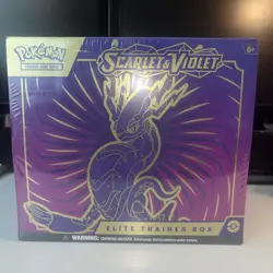 Pokemon Scarlet and Violet Base Elite Trainer Box ETB Miraidon SEALED 820650853418 - Image 1