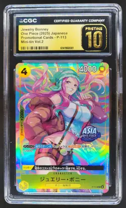 2025 ONE PIECE JP JEWERLY BONNEY PROMO P-113 MINI-TIN VOL.2 CGC 10 PRISTINE R PT - Image 1