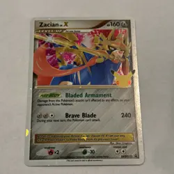 2021 Pokemon, Sword & Shield Promos, #SWSH135 Zacian LV.X, Holo Black Star Promo - Image 1