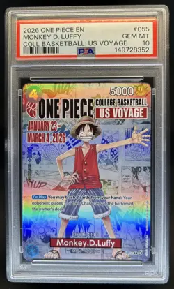 2024 One Piece The Best Monkey.D.Luffy Promo #P-055 PSA 10 GEM MINT - Image 1