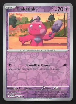 Pokemon Tinkatink - Reverse Holo Common SV04: Paradox Rift 083/182 NM - Image 1