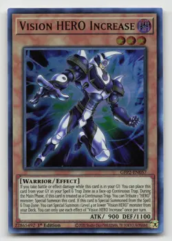 Yugioh Vision HERO Increase Ultra Rare GFP2-EN057 NM - Image 1