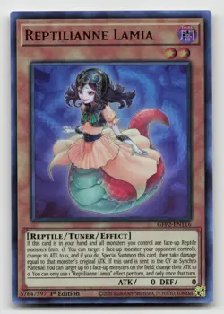 Yugioh Reptilianne Lamia Ultra Rare GFP2-EN116 NM - Image 1