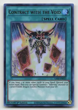 Yugioh Contract with the Void Ultra Rare GFP2-EN022 NM - Image 1