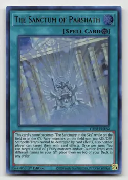 Yugioh The Sanctum of Parshath Ultra Rare GFP2-EN162 NM - Image 1