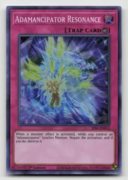 Yugioh Adamancipator Resonance Super Rare SESL-EN013 NM - Image 1