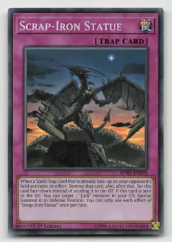 Yugioh Scrap-Iron Statue Super Rare SPWA-EN059 NM - Image 1