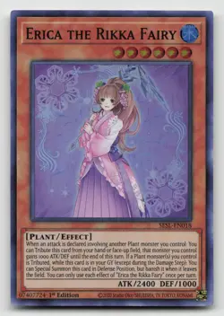 Yugioh Erica the Rikka Fairy Super Rare SESL-EN018 NM - Image 1