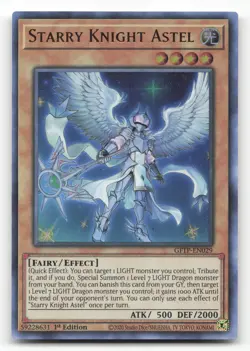 Yugioh Starry Knight Astel Ultra Rare 1st Edition GFTP-EN029 NM - Image 1