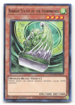 Yugioh Barrier Statue of the Stormwinds Rare 1st Edition MAGO-EN114 NM - Image 1
