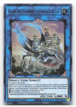 Yugioh Giant Beetrooper Invincible Atlas Ultra Rare 1st Edition DAMA-EN089 NM - Image 1