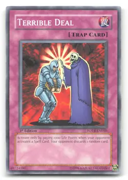 Yugioh Terrible Deal Common 1st Edition FOTB-EN050 NM - Image 1