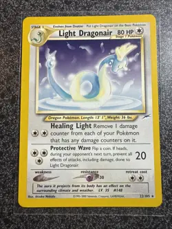 Pokemon TCG Light Dragonair 22/105 Neo Destiny Non-Holo Rare Card MINT Condition - Image 1