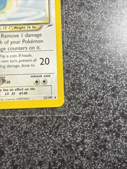 Pokemon TCG Light Dragonair 22/105 Neo Destiny Non-Holo Rare Card MINT Condition - Image 2