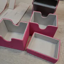 Gamegenic Stronghold XL Pink Card Game Deck Holder Case Preowned MTG Commander - Image 4