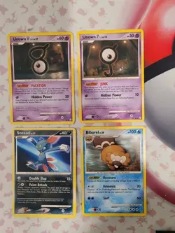 4 Vintage Pokemon Card Lot - (LP-HP) - Image 1